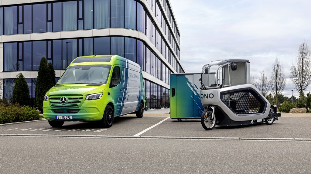 Mercedes-Benz bus kan worden voorzien van e-bike met twee containers