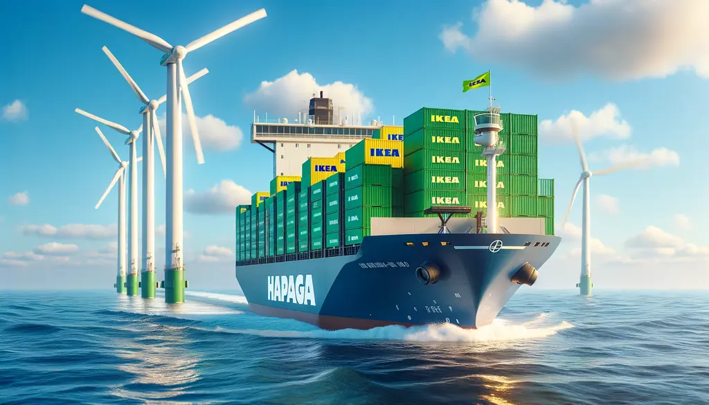 Hapag-Lloyd en IKEA werken samen aan schonere scheepvaart