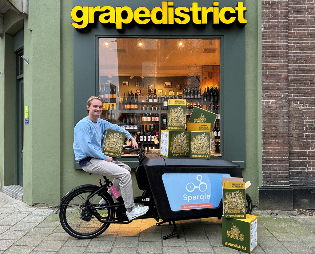 Sparqle gaat wijn van Grapedistrict bezorgen