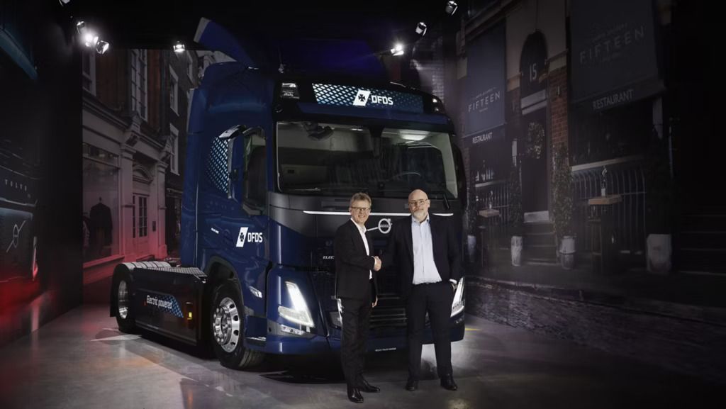 DFDS verdubbelt vloot elektrische Volvo Trucks tot 225