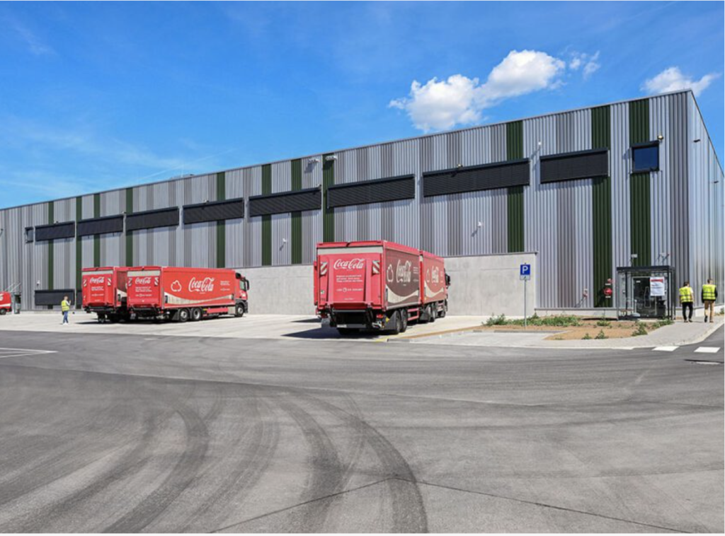 Nieuwe distributiecentrum voor Coca-Cola nabij luchthaven van Frankfurt