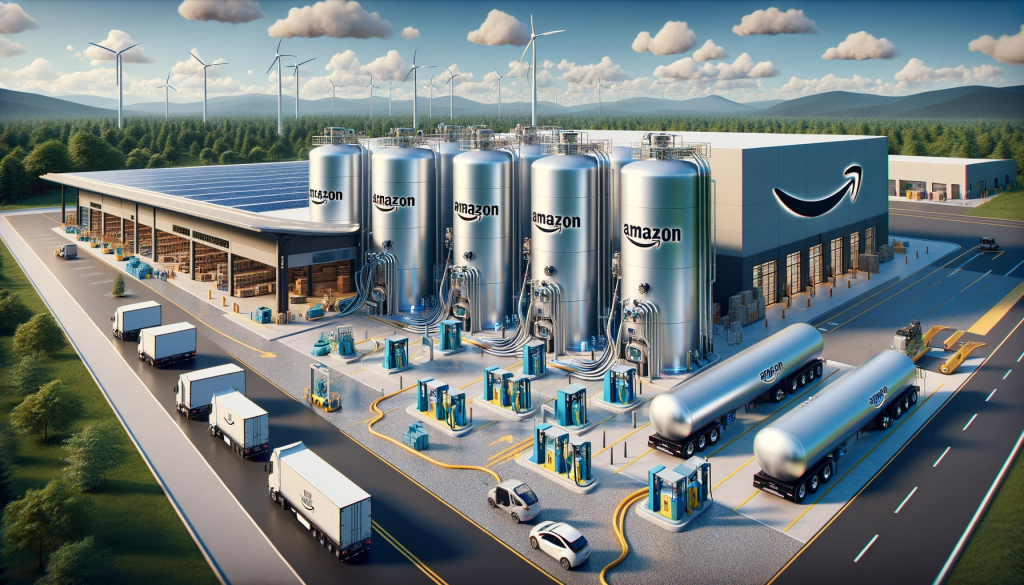 Amazon gaat waterstof produceren bij fulfilmentcenter