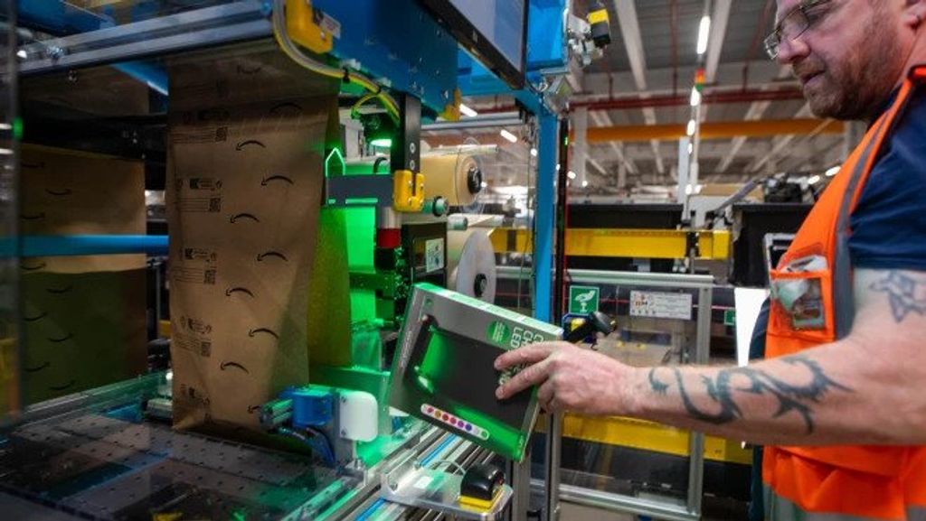 Dit is de nieuwe verpakkingsmachine van Amazon 