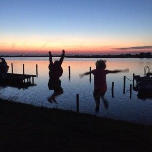 zonsondergang jump