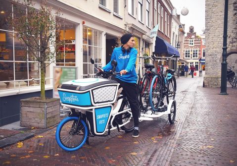 Swapfiets bezorgt fietsen per fiets