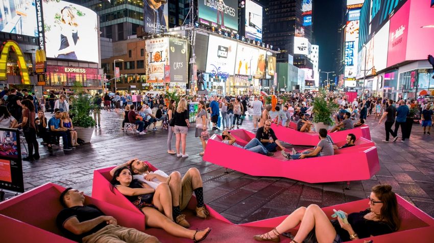 De gedaanteverwisseling van Times Square
