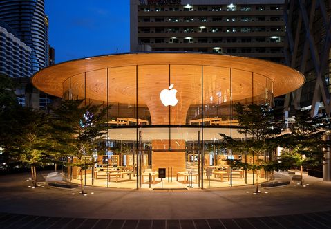 Deze Apple Store straalt natuurlijke rust uit