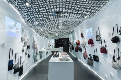 Deze winkel van plastic flessen komt uit een 3D-printer