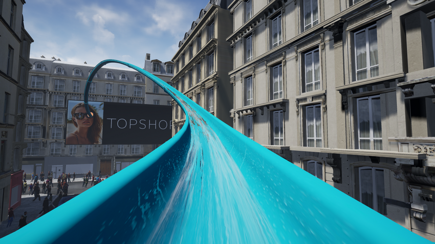 Glijden door Londen met Topshop