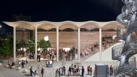 Licht, golvend en natuurlijk: de nieuwe Apple-store in Miami