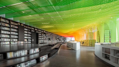 De metalen regenboogwinkel van Zhongshuge