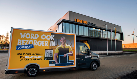 Jumbo opent vijftiende hub voor thuisbezorging