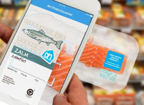 Albert Heijn stopt augmented reality in productscanner