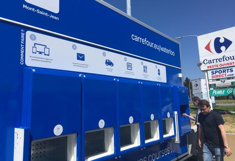 Carrefour opent automatisch afhaalpunt in België