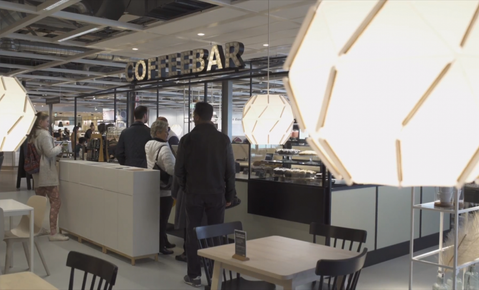 Dit is de eerste koffiebar van IKEA
