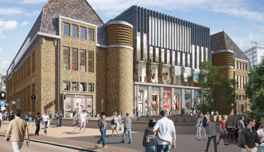 Søstrene Grene en Bever bij foodmarkt van Albert Heijn