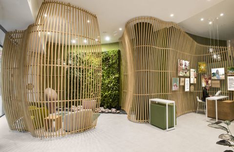 In deze brandstore van Weleda staat wellness centraal