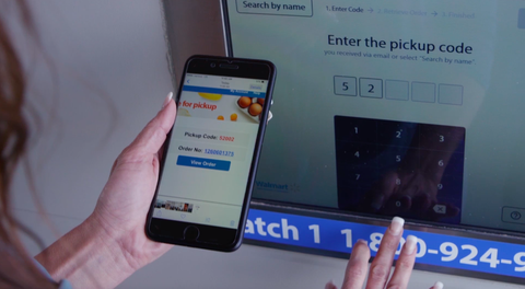 Zo werkt de enorme afhaalkiosk van Walmart
