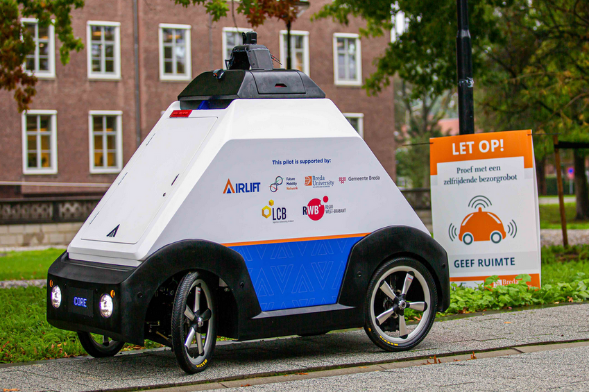 Spar University bezorgt met robot op campus