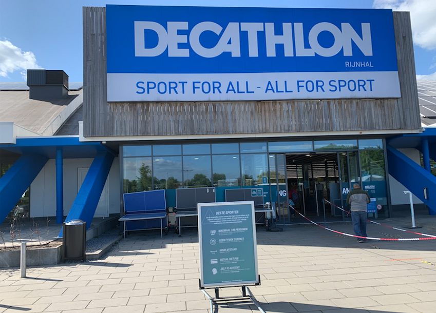 Hoe Decathlon stoeit met de anderhalvemetereconomie