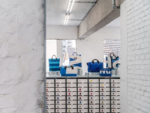 Deze Chinese Freitag-winkel ademt circulariteit