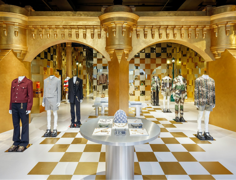 Glinsterend goud bij Louis Vuitton