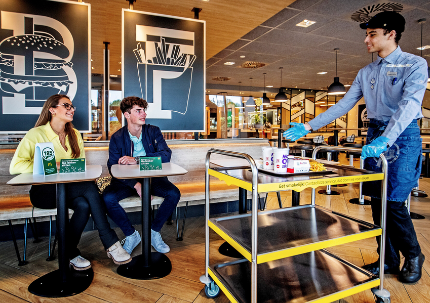 McDonald's introduceert prototype restaurant voor anderhalvemetereconomie