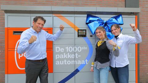 PostNL heeft nu 1.000 pakketautomaten