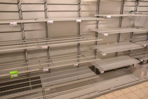 Supermarkten: ga niet hamsteren