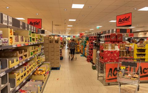 Acties in supermarkten voor meer loon