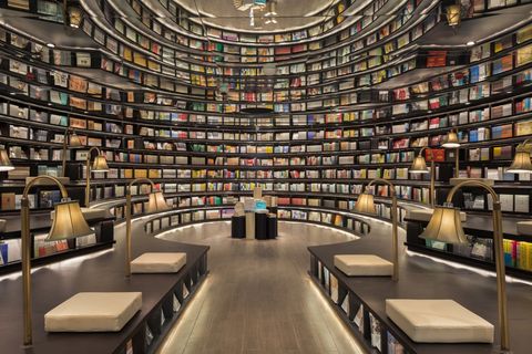 Een boekwinkel waar je u tegen zegt