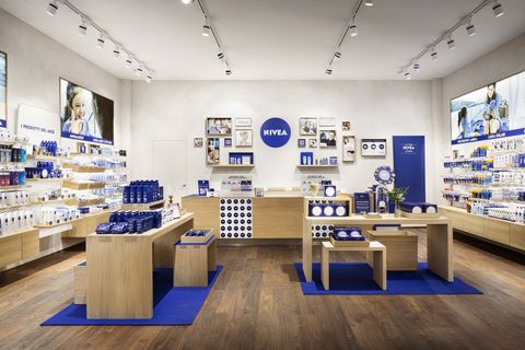 ​Zo ziet een winkel van Nivea eruit