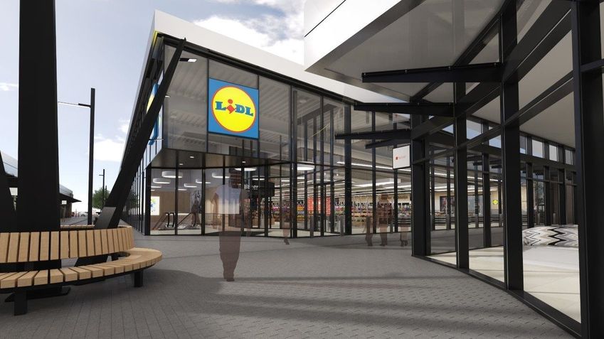 Lidl legt laatste hand aan winkelcentrum