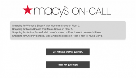 Zo helpt een chatbot de klanten van Macy's