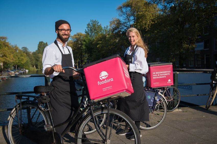 Foodora bezorgt aan boord