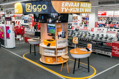 ​Ziggo heeft nog zes winkels over