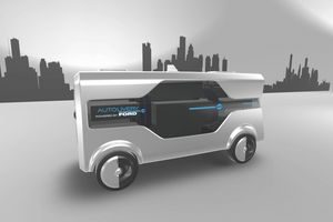 ​Ford brengt zelfrijdende bus en bezorgdrone samen