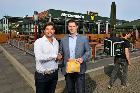 UberEats bezorgt voor McDonald’s in Nederland