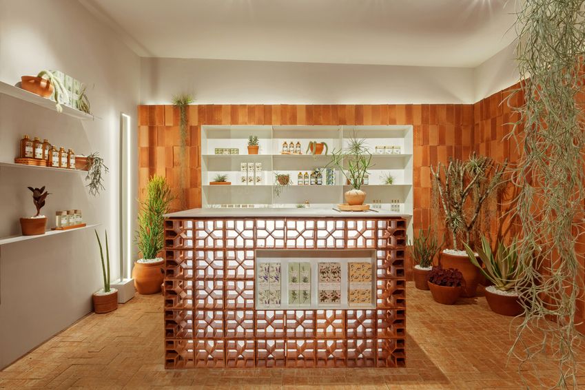 Dit is geen mediterrane binnentuin, maar een parfumerie