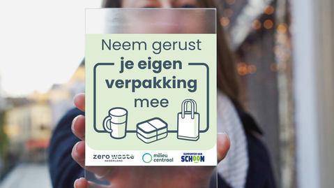 Raamsticker moet meebrengen eigen verpakking stimuleren