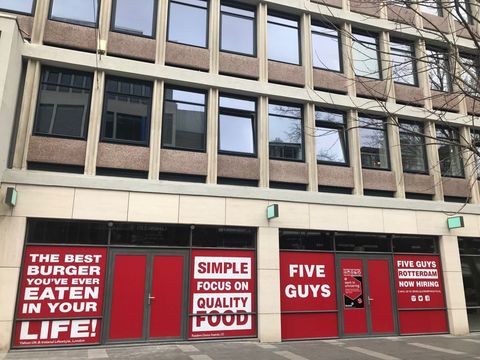 Five Guys landt ook in Rotterdam