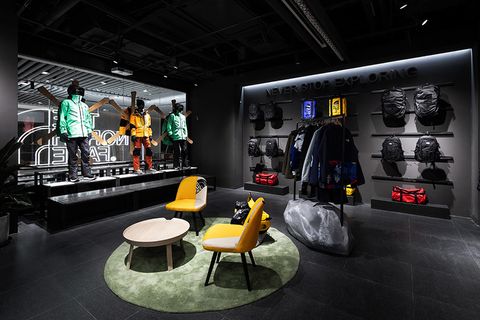 Dit is het 'basiskamp' van outdoormerk The North Face