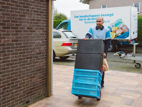 'Personeel AH Online in actie tegen arbeidsomstandigheden'