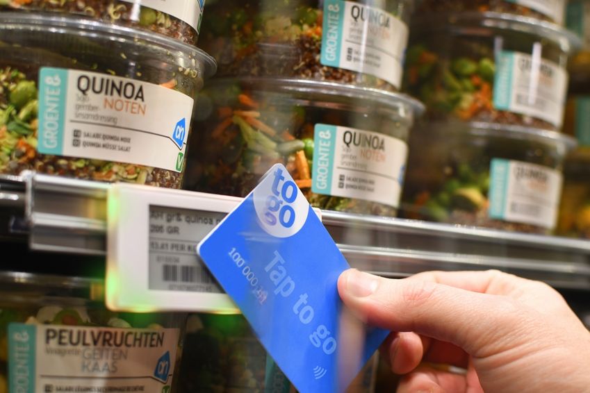 AH to go van start met kassaloos winkelen