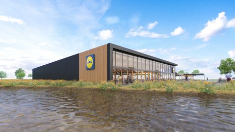 Lidl bouwt eerste energie- en CO2-neutrale supermarkt in Almere