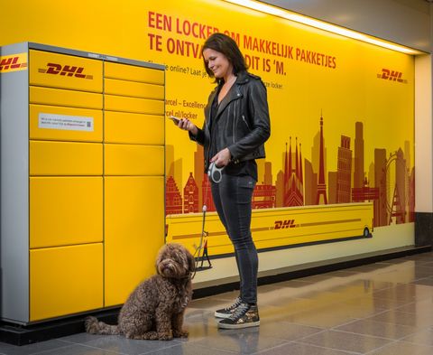 DHL introduceert compacte pakketkluiswand 