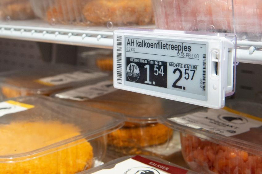Elektronische prijskaartjes in supermarkten Ahold Delhaize
