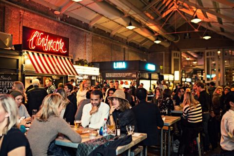 Hoeveel rek zit er nog in de Foodhallen?