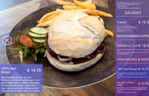 Dit is FoodStory, de eerste 3D-menukaart ter wereld