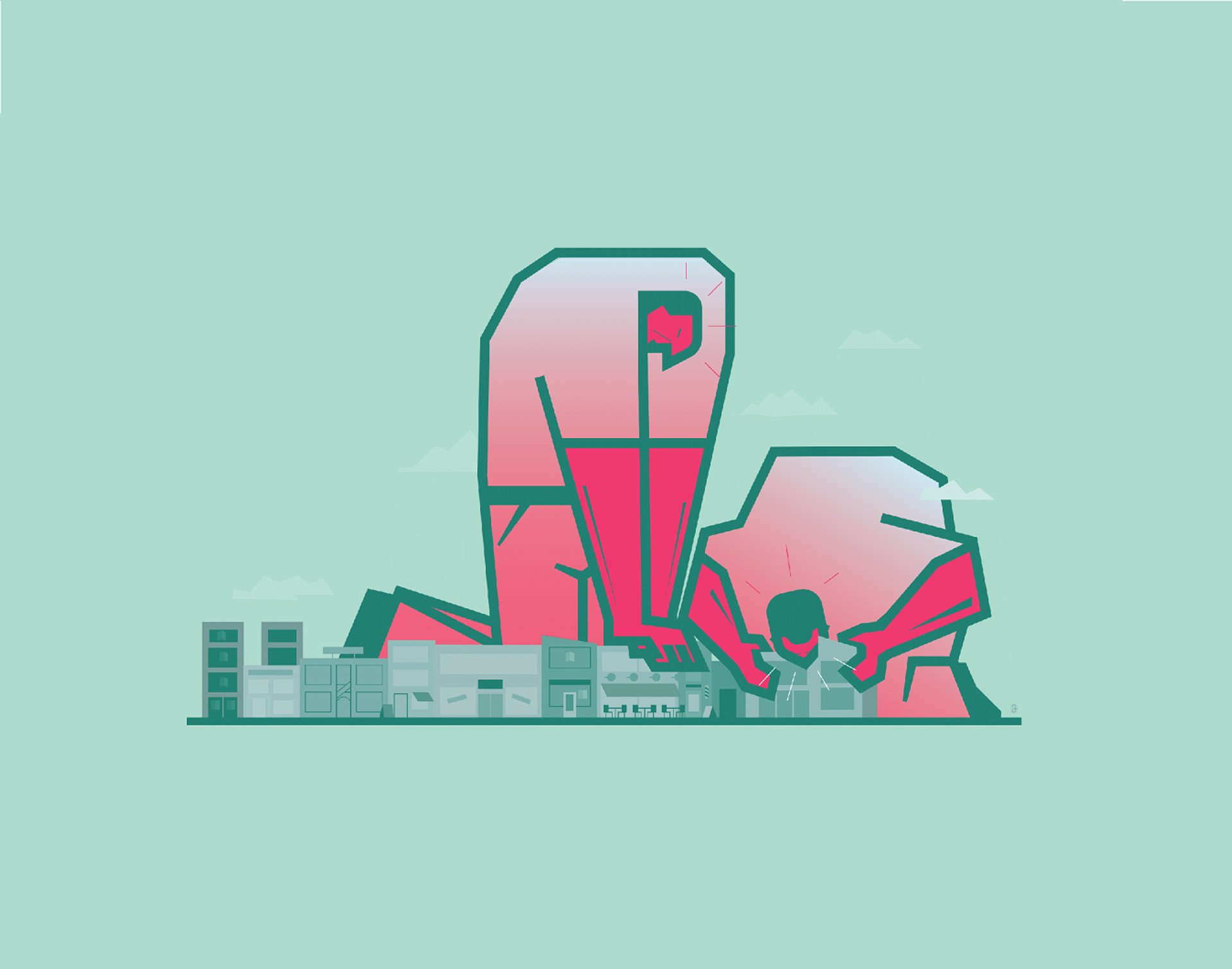 Het nieuwe leven in de winkelstraat